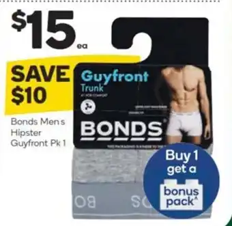 Woolworths Bonds Mens Hipster Guyfront Pk 1 offer