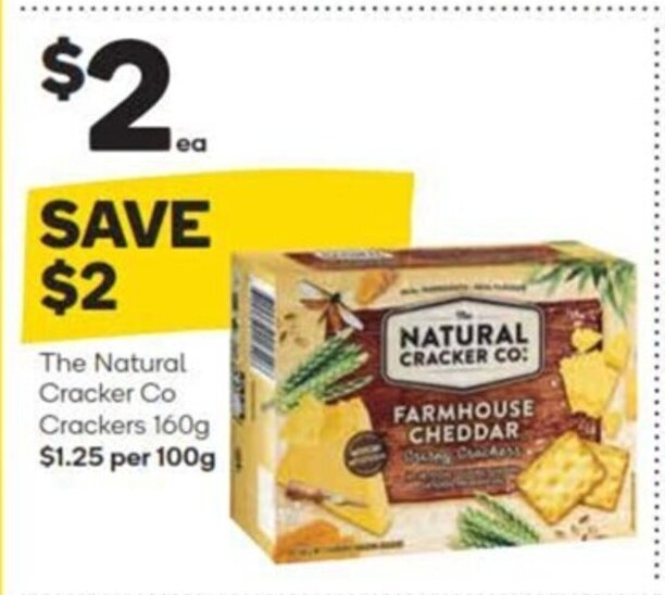 The Natural Cracker Co Crackers 160g offer at Woolworths