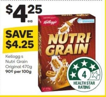 Woolworths Kelloggs Nutri Grain Original 470g offer