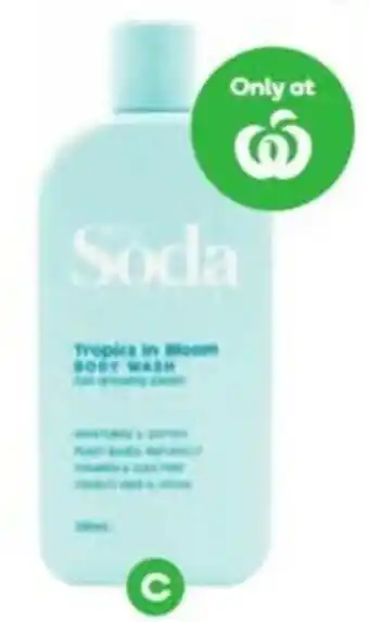 Woolworths My Soda Tropics in Bloom Body Wash 500ml offer