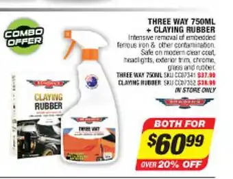 Autobarn Three way 750ml + claying rubber offer