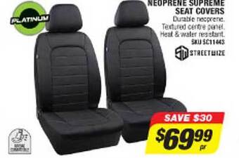 Autobarn Neoprene supreme seat covers offer