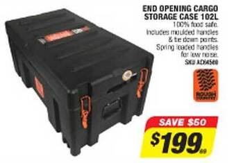 Autobarn End opening cargo storage case 102l offer