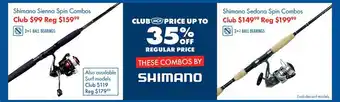 BCF Shimano sienna spin combos shimano sedona spin combos offer