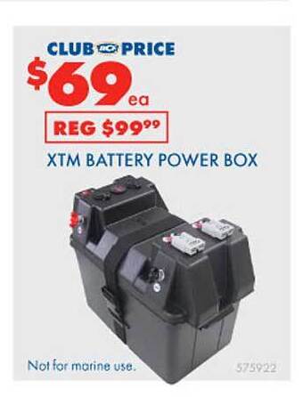 BCF Xtm battery power box offer