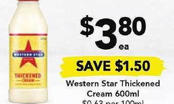 Drakes Western star thickened cream offer