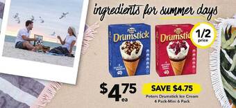 Drakes Peters drumstick ice cream 4 pack-mini offer