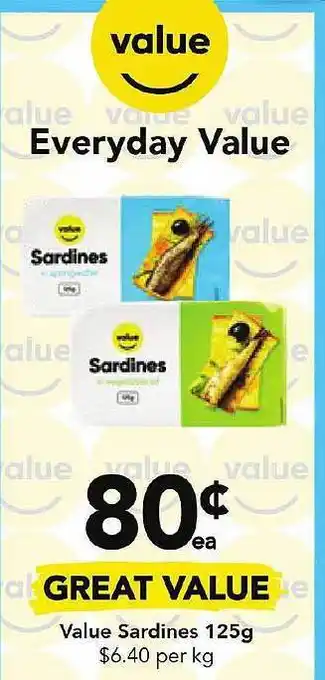 Value sardines