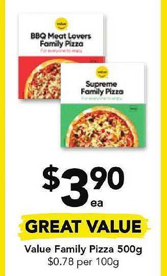 Drakes Value family pizza offer