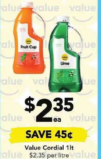 Drakes Value cordial offer