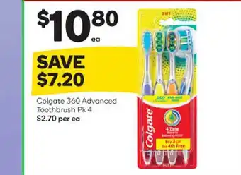 Woolworths Colgate 360 advanced toothbrush offer