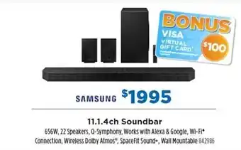 Betta Samsung 11.1.4ch soundbar offer