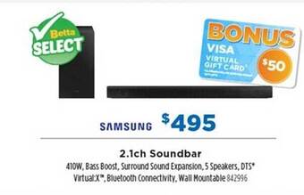 Betta Samsung 2.1ch soundbar offer