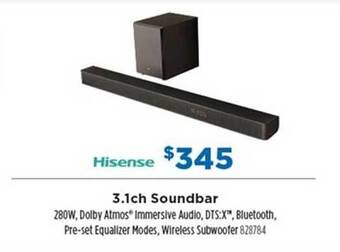 Betta Hisense 3.1ch soundbar offer