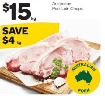 Woolworths Australian Pork Loin Chops offer