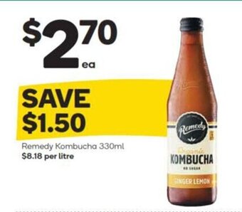 Woolworths Remedy Kombucha 330ml offer
