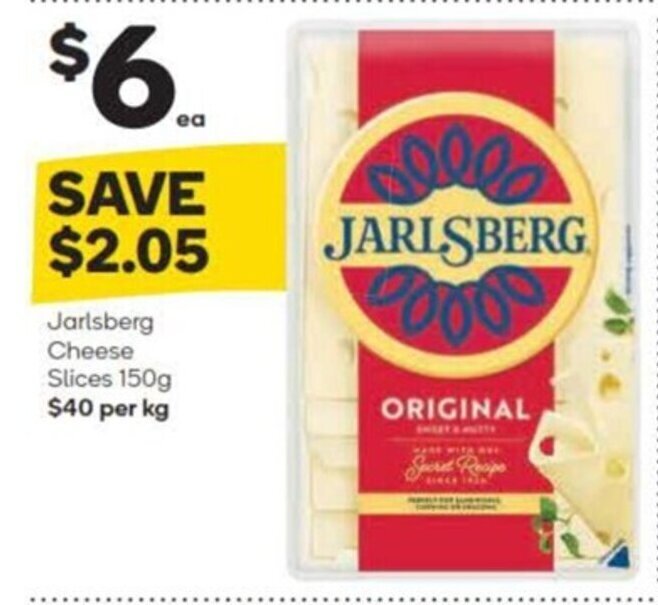 Jarlsberg Cheese Slices 150g offer at Woolworths
