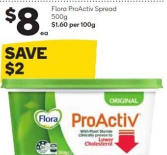 Woolworths Flora ProActiv Spread 500g offer
