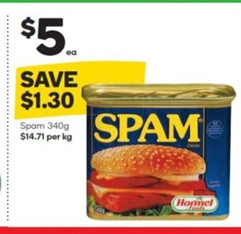Woolworths Spam 340g offer
