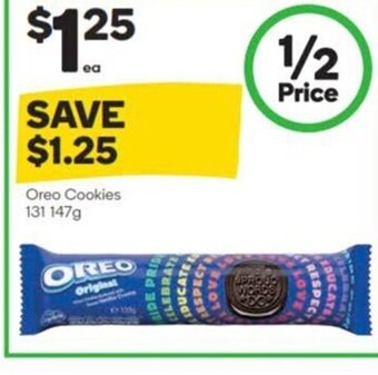 Woolworths Oreo Cookies 131 147g offer