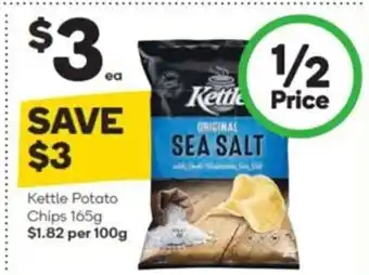 Woolworths Kettle Potato Chips 165g offer