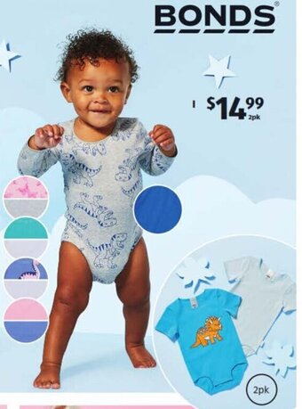 ALDI Bonds Infant Wonderbodies 2pk offer