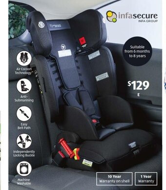ALDI Infasecure Child Convertible Car And Booster Seat offer