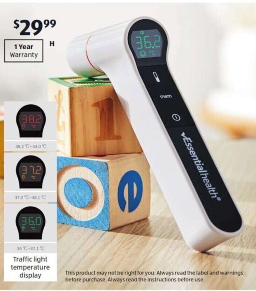 Infrared Ear And Forehead Thermometer offer at ALDI
