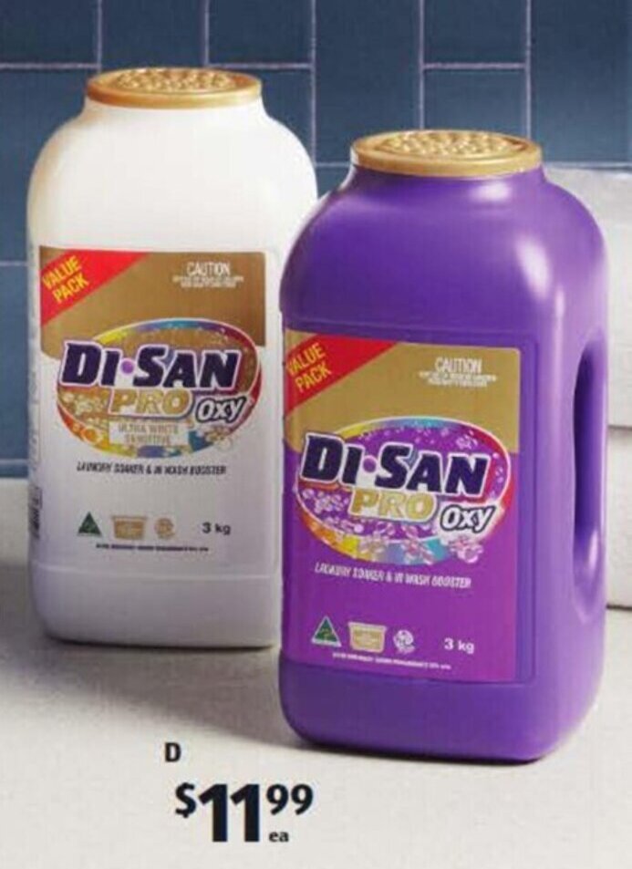 Di San Laundry Soaker 3kg offer at ALDI