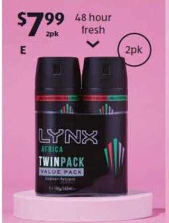 ALDI Lynx Body Spray 2 x 106g offer