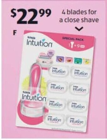 ALDI Schick Intuition Women's Razor System Variety Value Pack offer