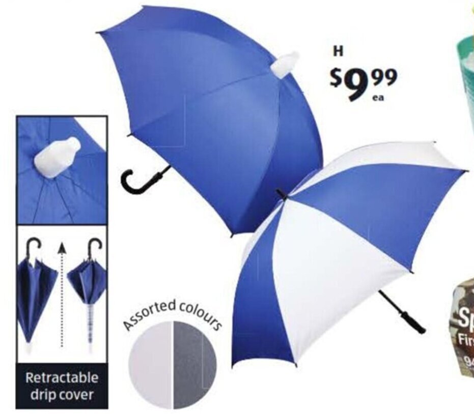 Golf Sport or NoDrip Umbrella offer at ALDI