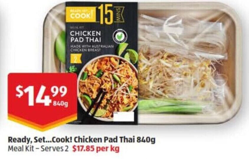 Ready, Set..Cook! Chicken Pad Thai 840g offer at ALDI
