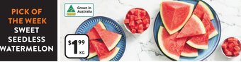 Foodworks Sweet Seedless Watermelon offer
