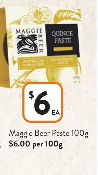 Foodworks Maggie Beer Paste 100g offer