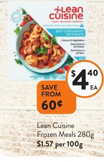 Foodworks Lean Cuisine Frozen Meals 280g offer