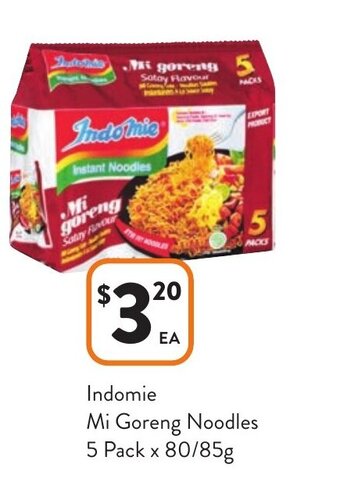 Foodworks Indomie Mi Goreng Noodles offer