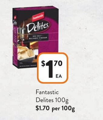 Foodworks Fantastic Delites 100g offer