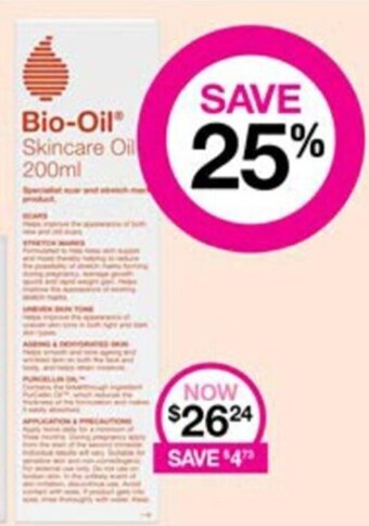 Priceline Bio-Oil Skincare Oil 200ml offer