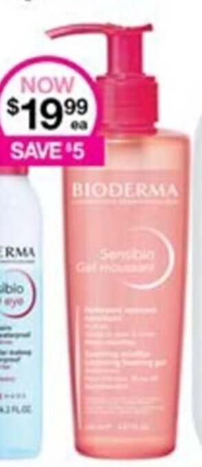 Priceline Bioderma Sensibio Gel Moussant offer