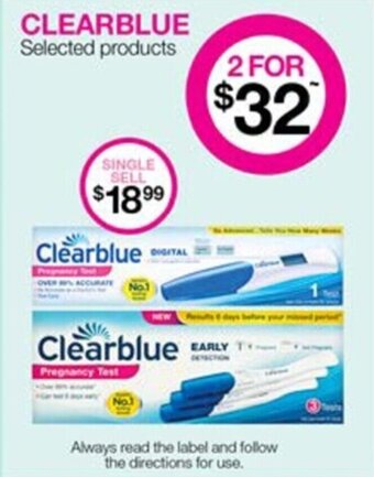 Priceline Clearblue Pregnancy Test offer