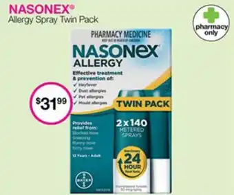 Priceline Nasonex Allergy Twin Pack offer