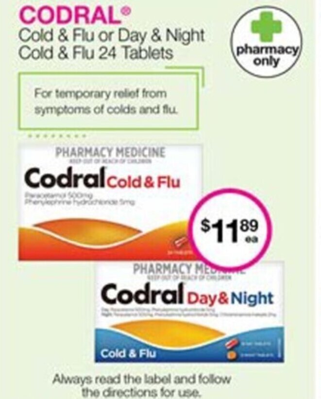 Codral Cold & Flu Day & Night offer at Priceline