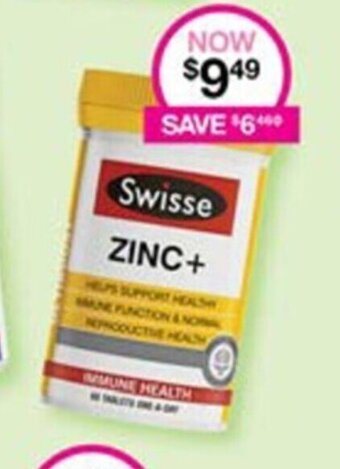 Priceline Swisse Zinc+ offer