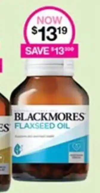 Priceline Blackmores Flaxseed Oil offer