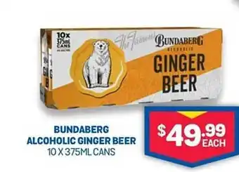 Bottlemart Bundaberg alcoholic ginger beer offer