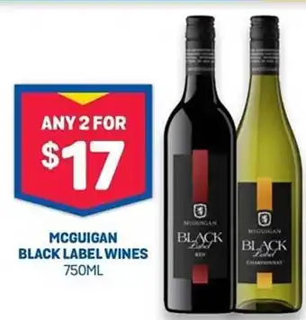 Bottlemart Mcguigan black label wines offer