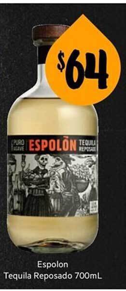 First Choice Liquor Espolon tequila reposado offer