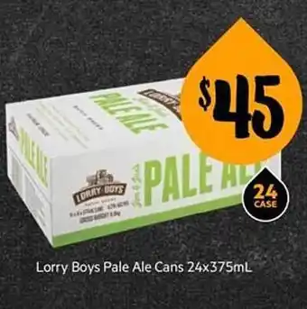 First Choice Liquor Lorry boys pale ale offer