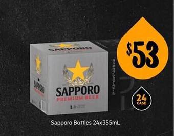 First Choice Liquor Sapporo bottles offer